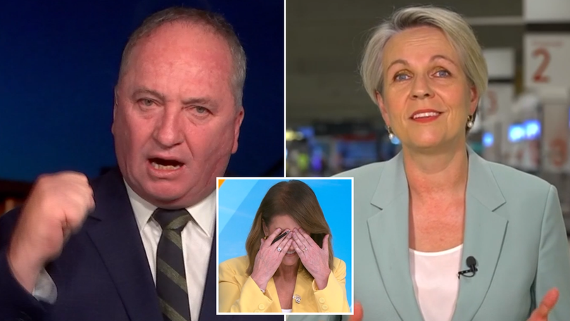 Tanya Plibersek & Barnaby Joyce explode in fiery clash on Sunrise, leaving host Nat Barr in shock