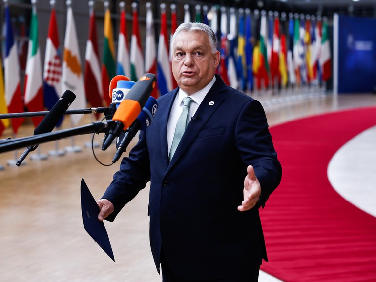 Viktor Orban, Hungary's PM,  faces an election next month.