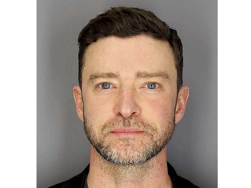 Justin Timberlake was charged with drunken driving in a village in New York's Hamptons in 2024. (AP PHOTO)