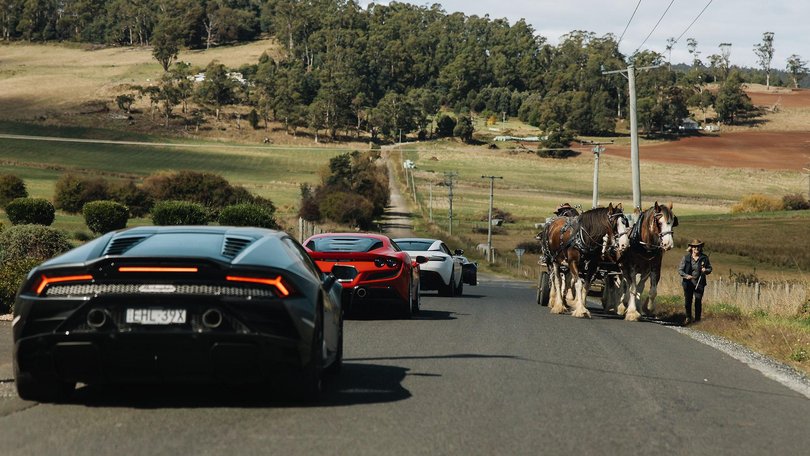 High-performance machines meet quiet country roads.