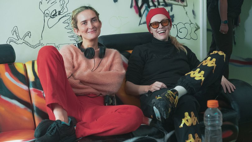 Heartbreak High creator Hannah Carroll Chapman with director Gracie Otto.