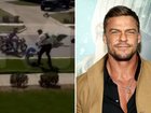 Actor Alan Ritchson has been filmed allegedly attacking a neighbour during a heated street confrontation.
