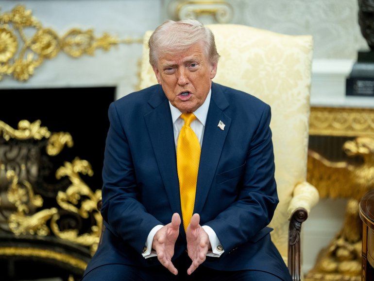 An unusual burst of activity early Monday, minutes before a market-moving social media post from President Donald Trump has raised eyebrows.