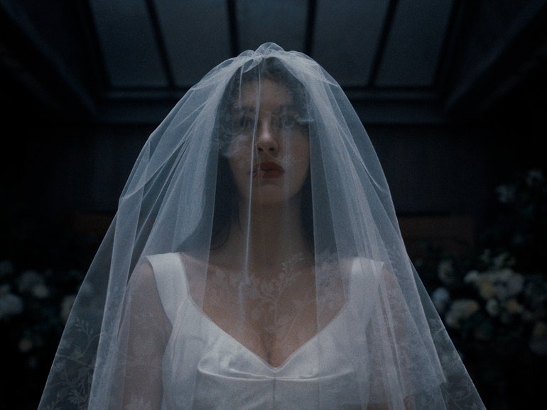 Camila Morrone plays bride-to-be Rachel Harkin in Something Very Bad Is Going To Happen.