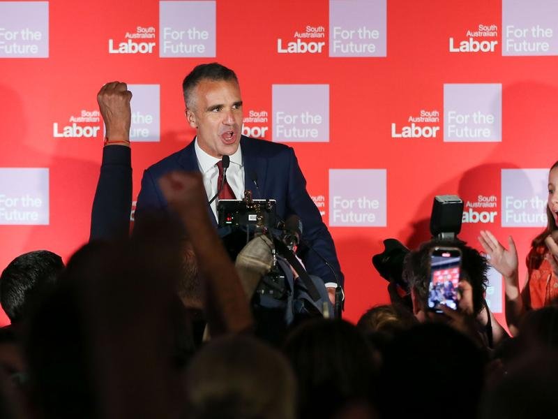 Re-elected SA Premier Peter Malinauskas.