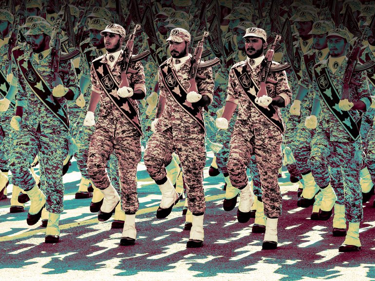 Members of Iran's Revolutionary Guards Corps.