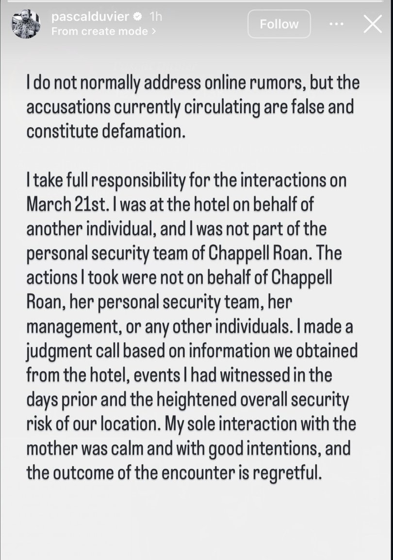 Pascal Duvier responds to the incident that caused a media frenzy.