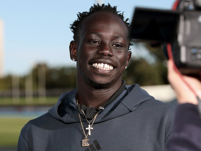 Gout Gout in Melbourne on Thursday.