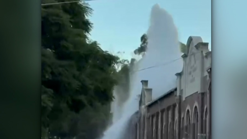 One resident called it the ‘West Ryde waterfall’.