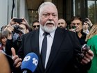 Kyle Sandilands leaves the Federal court.