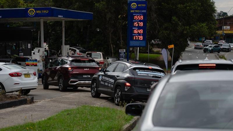 Long queues have formed across the nation as people stock up before fuel prices rise further.