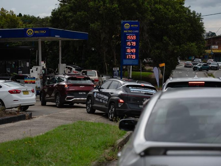 Long queues have formed across the nation as people stock up before fuel prices rise further. 