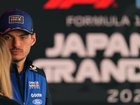 Max Verstappen refused to start his press conference in Suzuka until a journalist left the room. (AP PHOTO)