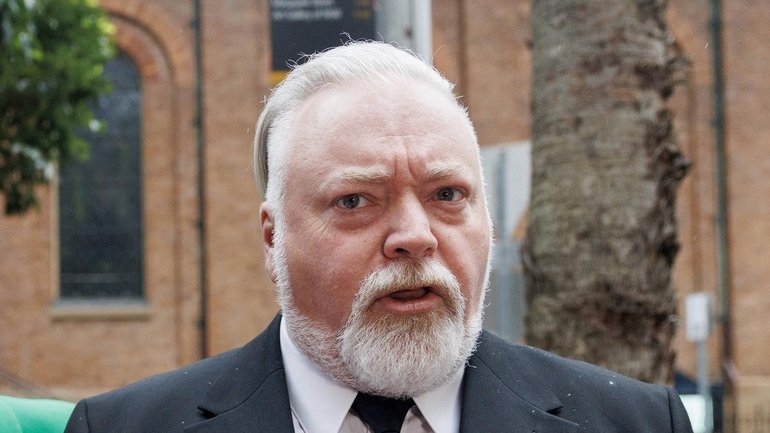 Kyle Sandilands arrived at the Federal Court on Friday morning. 