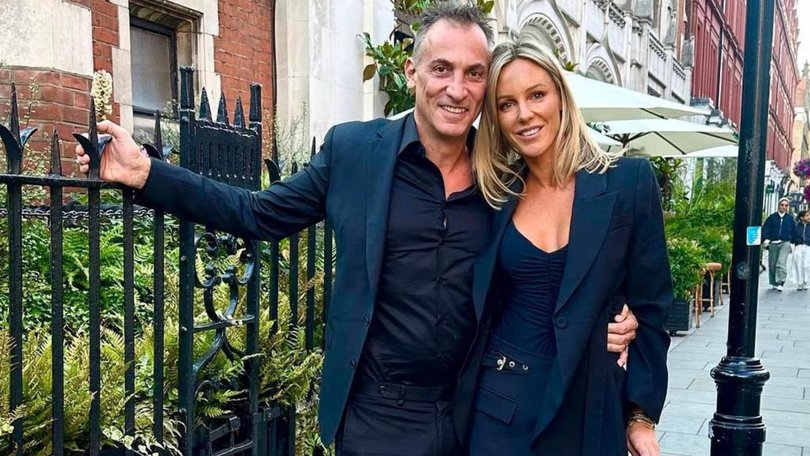 Antony Catalano with his wife, Stefanie.