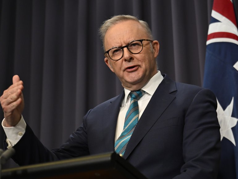 Prime Minister Anthony Albanese speaks on a national response to the fuel crisis. 