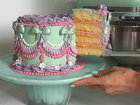Katherine decorated this Lemon Sponge with Swiss Meringue Buttercream. 