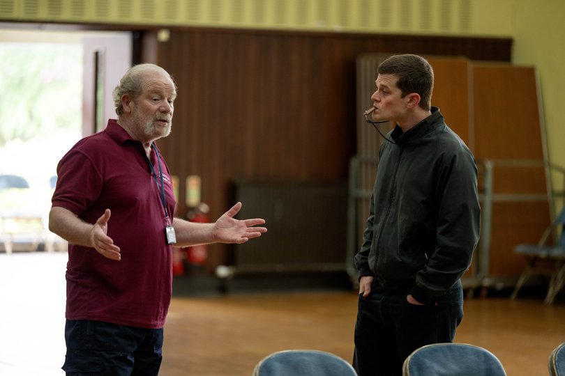 Peter Mullen with Robert Aramayo in I Swear.