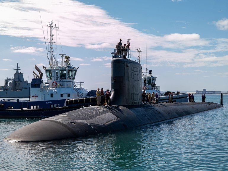 USS Minnesota (SSN 783) arrives in Western Australia on Feb. 25, 2025.