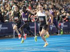 MELBOURNE, AUSTRALIA - MARCH 28: Lachlan Kennedy and Gout Gout compete in the Men's 200m during the 2026 Maurie Plant Meet at Lakeside Stadium on March 28, 2026 in Melbourne, Australia. (Photo by Kelly Defina/Getty Images) Kelly Defina