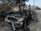 Three media workers were reportedly inside a car in Lebanon when it was struck in an Israeli attack. (AP PHOTO)