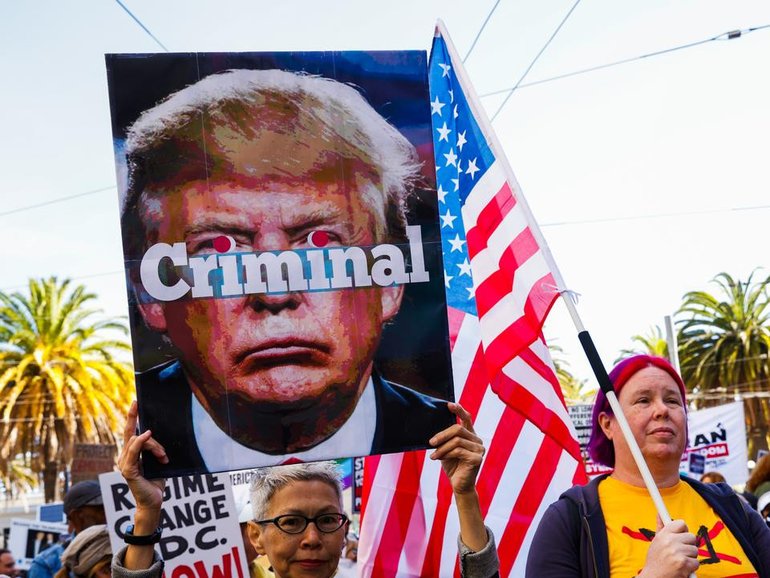 Millions have rallied in "No Kings" anti-Donald Trump protests in thousands of US cities. (AP PHOTO)