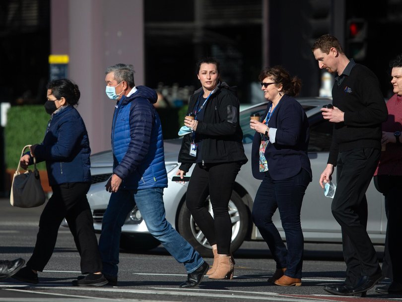 The South Australian Public Service Association says public transport into Adelaide has been jam-packed since fuel prices began to rise. Tens of thousands more people are also catching public transport in Sydney. Picture: NewsWire / Sarah Matray