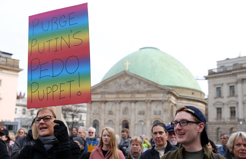 Berlin, Germany: Millions worldwide participate in over 3,000 such protests against the Trump administration's actions.