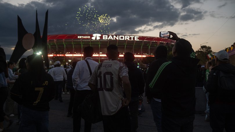 Mexico’s fans attend the International friendly Match between Mexico and Portugal, at Banorte Stadium.