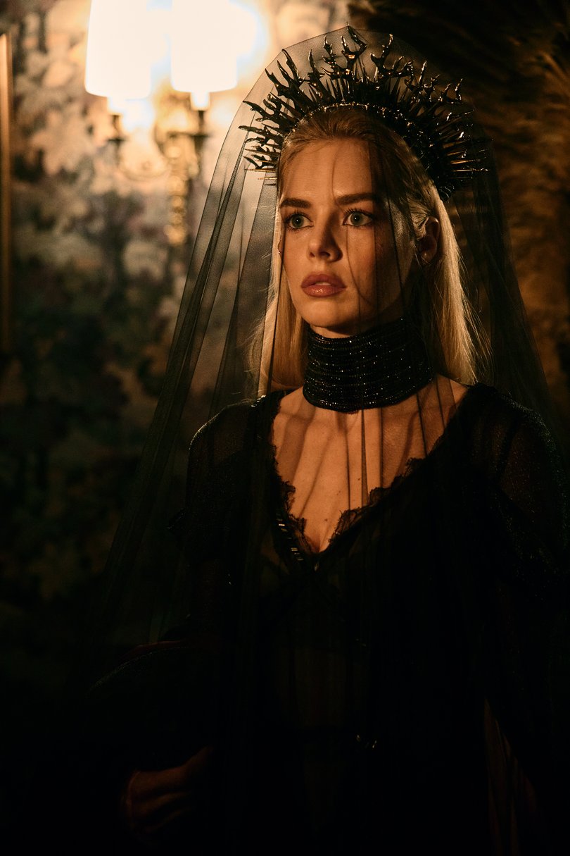 Samara Weaving in Ready Or Not 2: Here I Come.