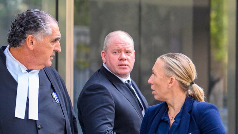 Former AFL player Nick Stevens has been found guilty of 14 fraud offences after four trials. (Michael Currie/AAP PHOTOS)