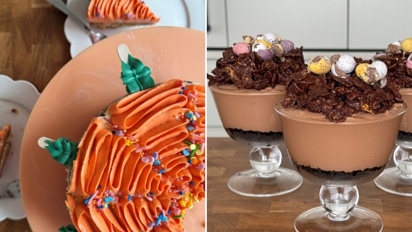 The kids will love making (and eating) the Singing Baker’s Easter-themed desserts.
