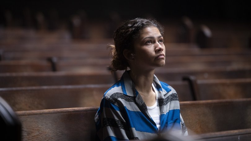 Zendaya in an image released for Euphoria season three.