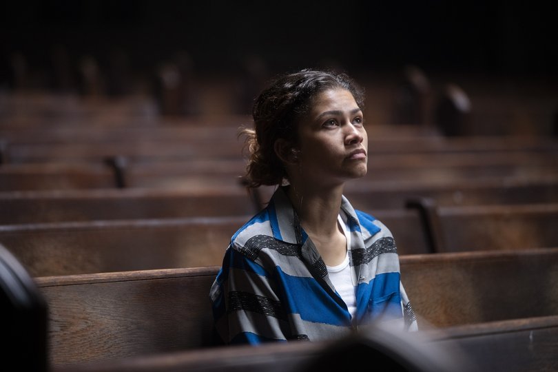 Zendaya in an image released for Euphoria season three.