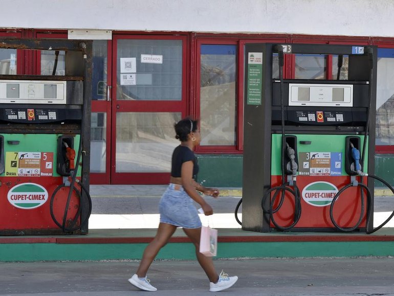 Cuban President Miguel Diaz-Canel says the country has not received an oil tanker in three months.