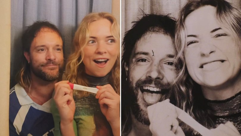 Mitch Brown and Louisa Keck are expecting their first child together.