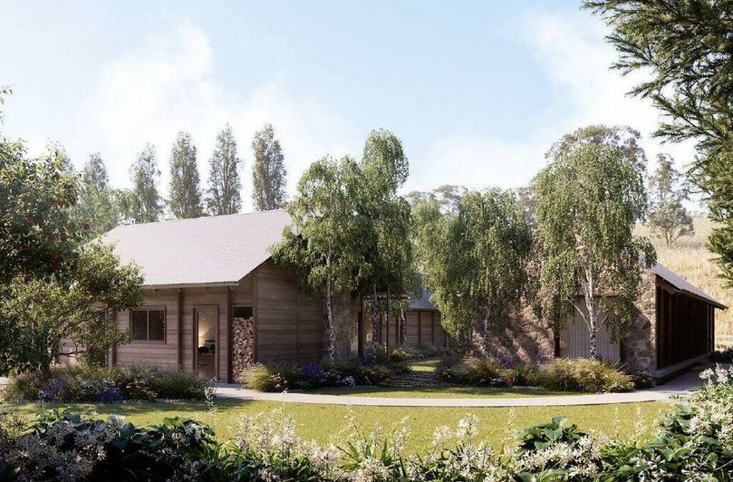 A rendered image of the Saltash Farm project.