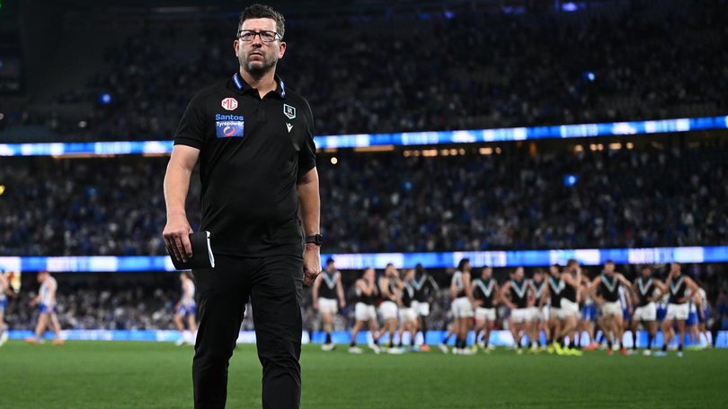 New Port coach Josh Carr is demanding defensive improvement after his tenure-opening loss. (Joel Carrett/AAP PHOTOS)