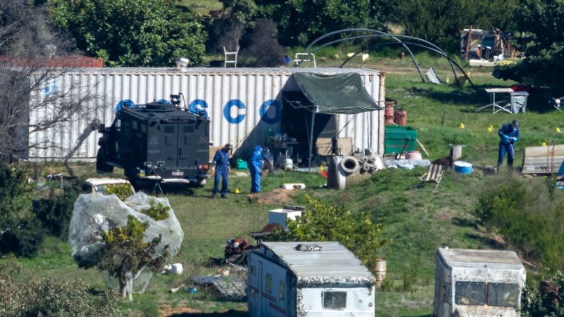 Dezi Freeman was killed at this propery by police more than seven months after fleeing Porepunkah. NewsWire/ Jason Edwards