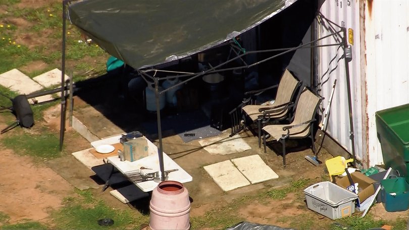 The remote property, called Tholo Farm, where fugitive Dezi Freeman was found.