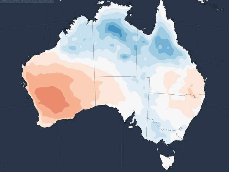 April maximum temperature outlook.