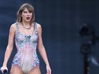 Taylor Swift is accused of breaching trademark with the aesthetics of her album Life of a Showgirl. (Joel Carrett/AAP PHOTOS)