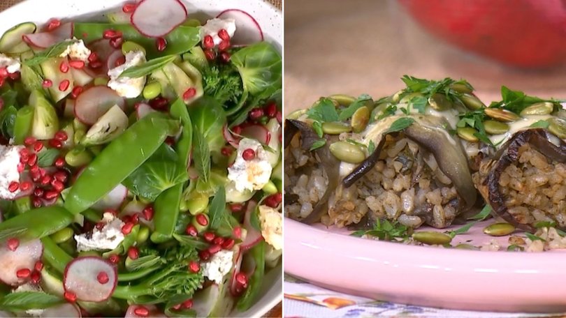 Vibrant salads and easy side dishes.