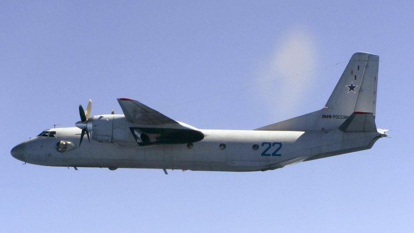 A Russian military plane has crashed into a cliff in Crimea, killing all 29 people on board. (EPA PHOTO)