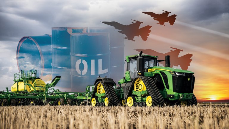 One farming family bought enough diesel to last until August, guaranteeing they will be able to plant and harvest winter crops, including what, barley, peas, lentils and hay. Dan Videtich