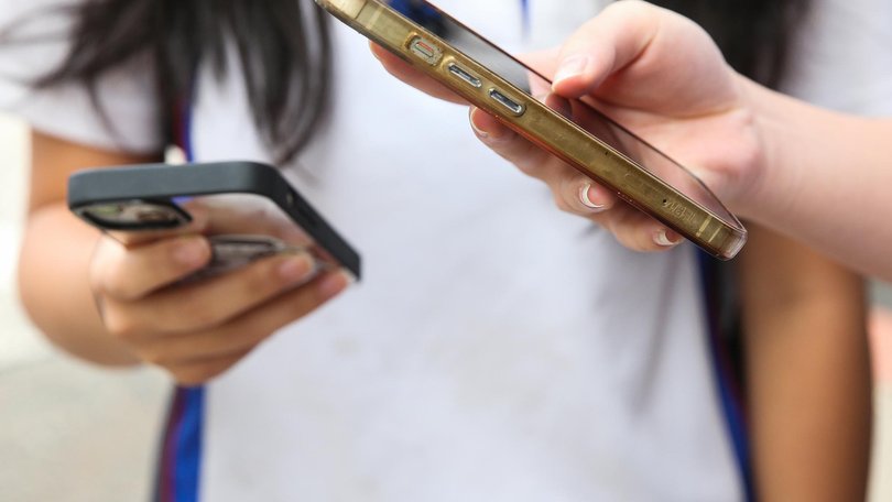 Mobile phones were banned from Victorian public school classrooms in 2020. Photo: Gaye Gerard / NewsWire