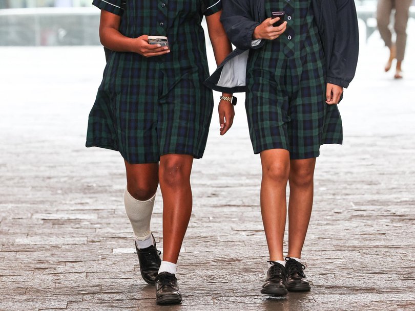 Mobile phones, smartwatches and headphones will be banned from all Victorian schools from 2027. Photo: Gaye Gerard / NewsWire