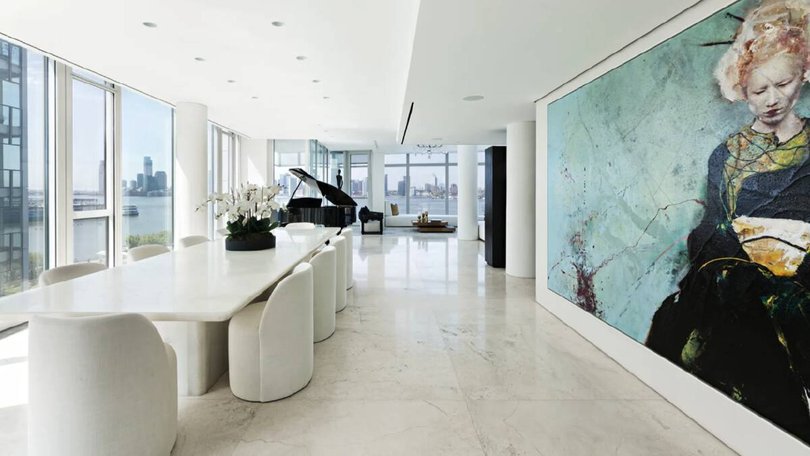The sprawling Perry Street penthouse occupies three floors. Pic: Corcoran.