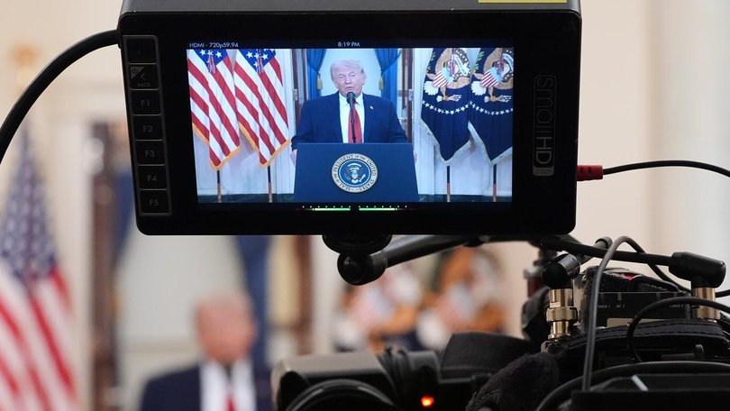 Donald Trump says the core strategic objectives of the war in Iran are nearing completion. (EPA PHOTO)