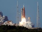 NASA's Artemis II moon rocket lifts off from the Kennedy Space Center's Launch Pad39-B.